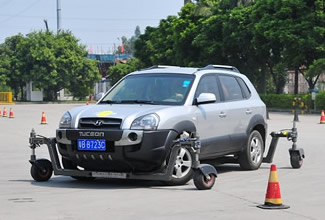 夏晖物流,SKIDCAR,模拟侧滑车,安路,防御性驾驶,驾驶培训,安路