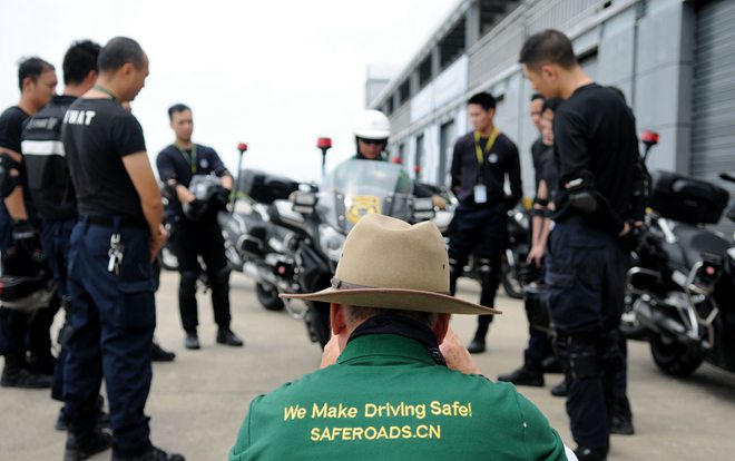安路中国,苏华龙,广州特警,特种驾驶培训,警用骑行培训